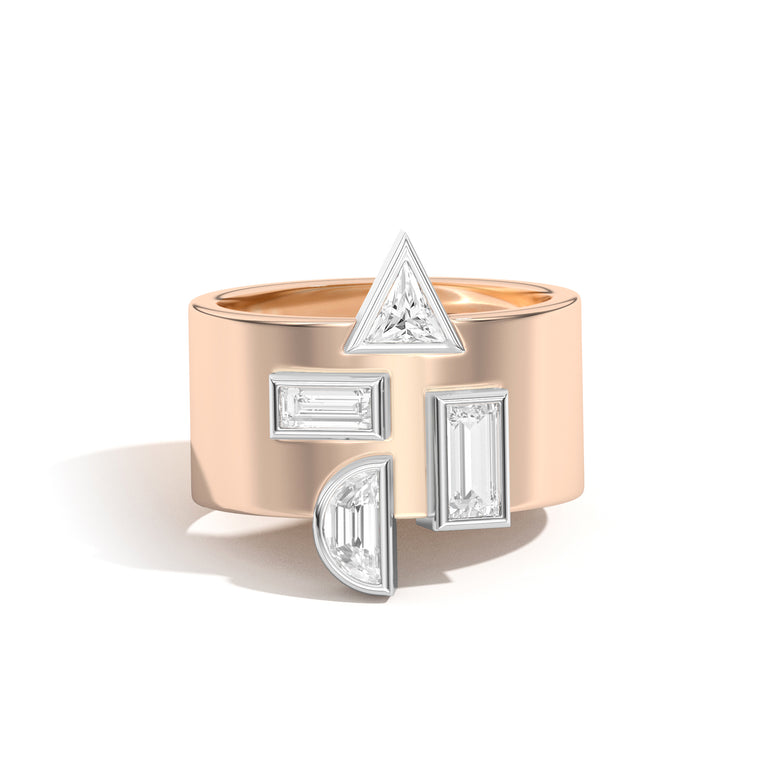 Wiskup X Shahla Karimi Entropy Ring No.3 14K Rose Gold