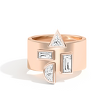 Shahla Karimi Jewelry Wiskup X Shahla Entropy Ring No.3 14K Rose Gold