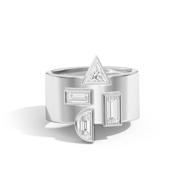 Wiskup X Shahla Karimi Entropy Ring No.3 14K White Gold