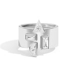 Shahla Karimi Jewelry Wiskup X Shahla Entropy Ring No.3 14K White Gold