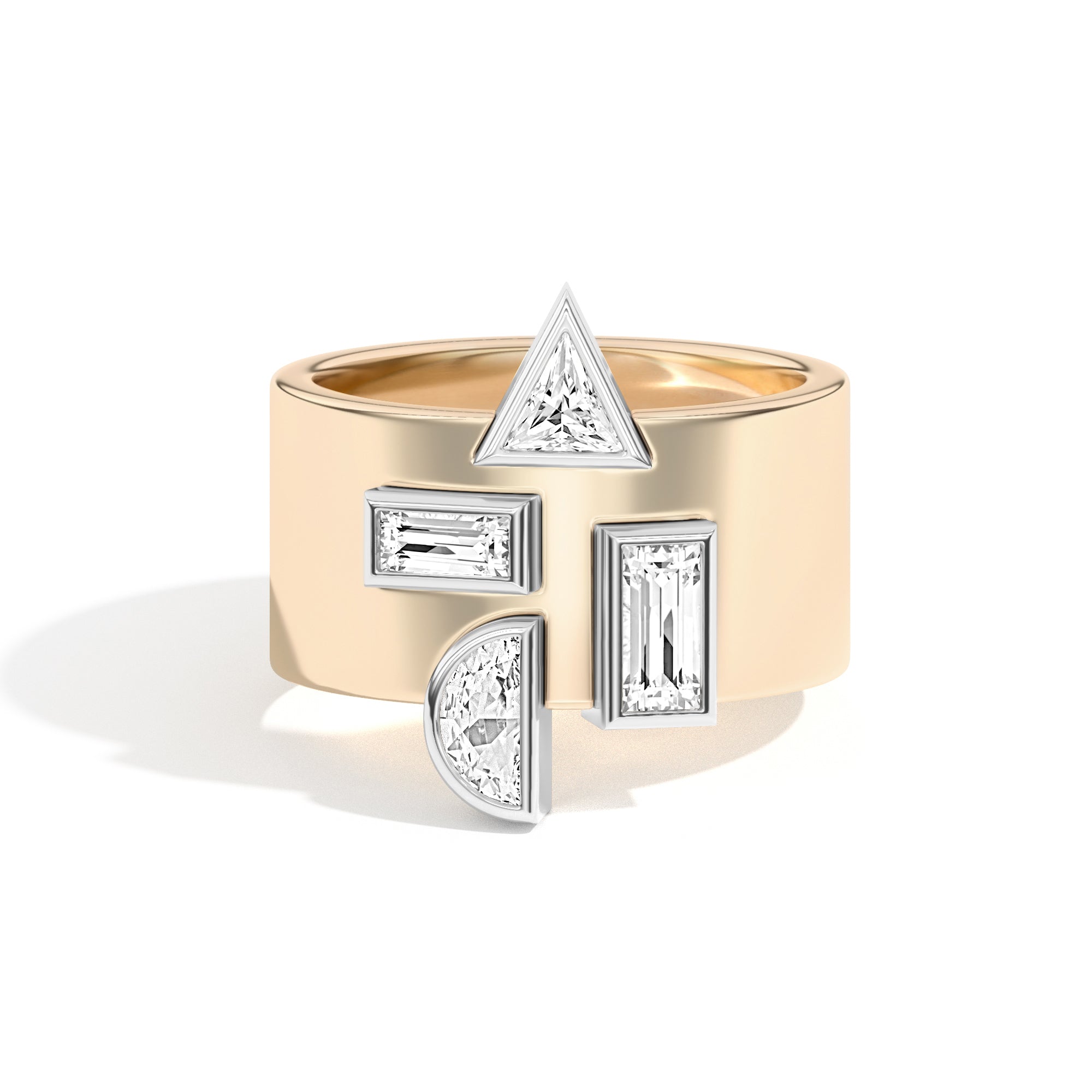 Shahla Karimi Jewelry Wiskup X Shahla Karimi Entropy Ring No.3 14K Yellow Gold