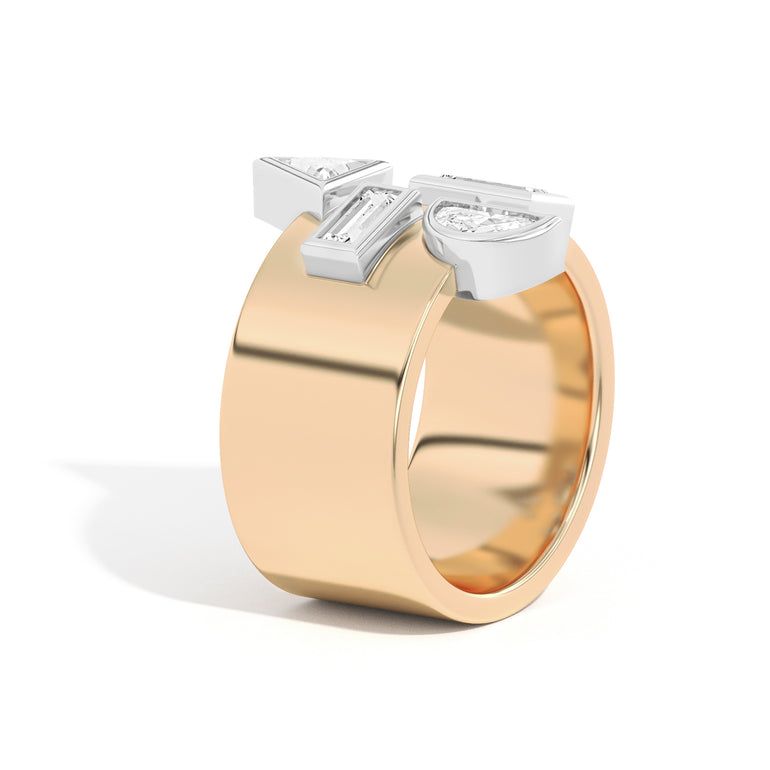 Wiskup X Shahla Karimi Entropy Ring No.3 14K Yellow Gold