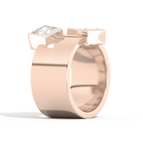 Shahla Karimi Jewelry Wiskup X Shahla Entropy Ring No.4 14K Rose Gold