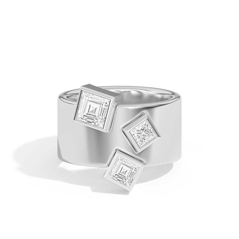 Wiskup X Shahla Karimi Entropy Ring No.4 14K White Gold