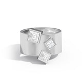 Shahla Karimi Jewelry Wiskup X Shahla Entropy Ring No.4 14K White Gold