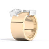 Shahla Karimi Jewelry Wiskup X Shahla Entropy Ring No.4 14K Yellow Gold