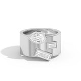 Shahla Karimi Jewelry Wiskup X Shahla Karimi Entropy Ring No.5 14K White Gold
