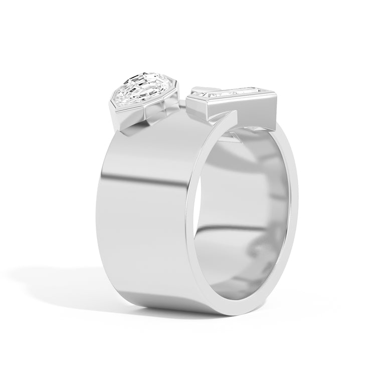 Wiskup X Shahla Karimi Entropy Ring No.5 14K White Gold