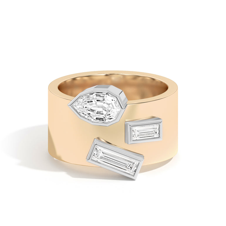 Wiskup X Shahla Karimi Entropy Ring No.5 14K Yellow Gold