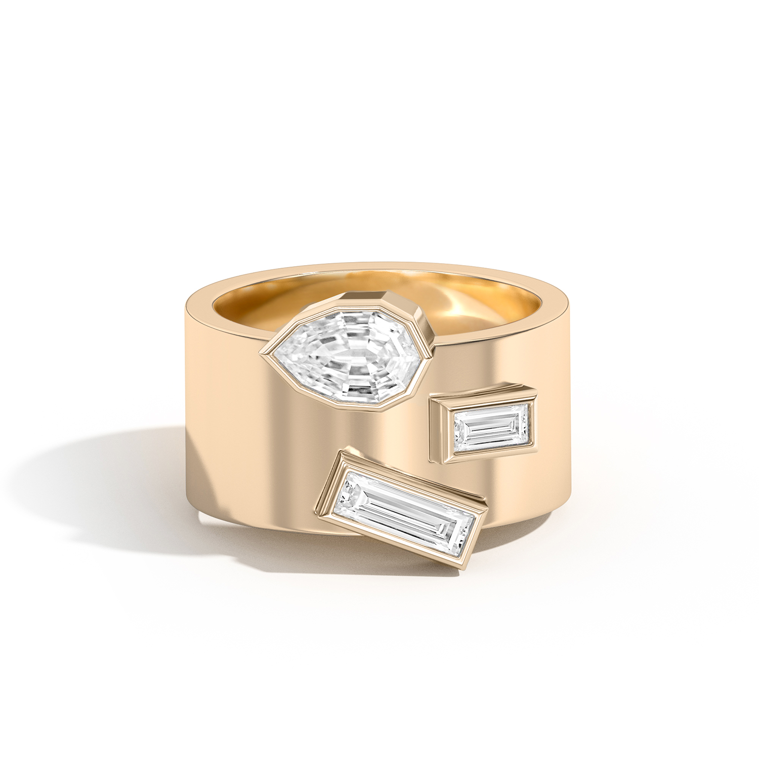 Shahla Karimi Jewelry Wiskup X Shahla Karimi Entropy Ring No.5 14K Yellow Gold