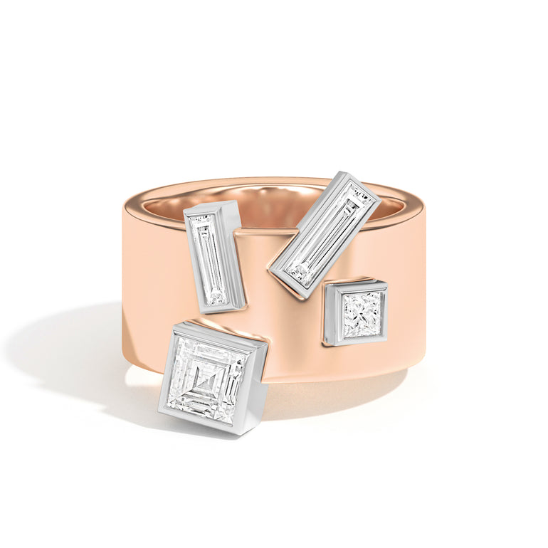 Wiskup X Shahla Karimi Entropy Ring No.6 14K Rose Gold