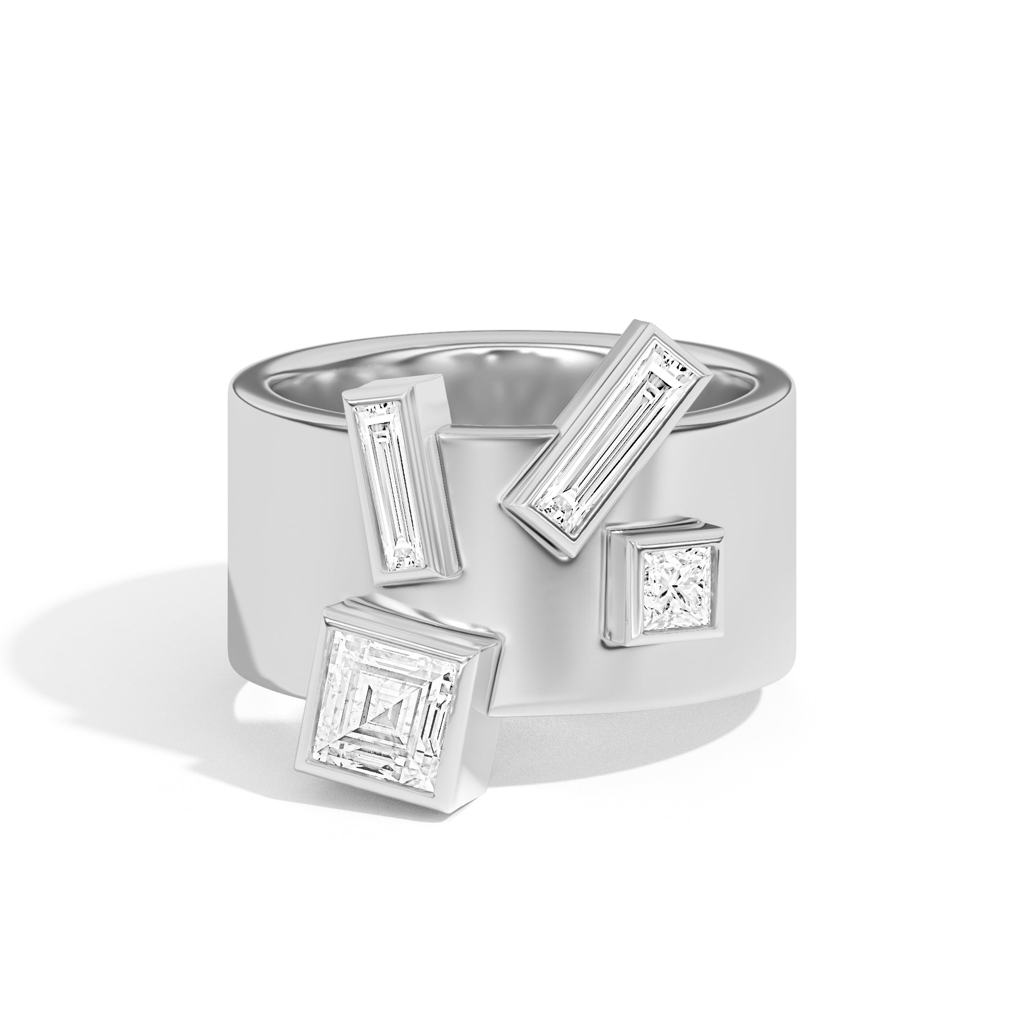 Wiskup X Shahla Karimi Entropy Ring No.6 14K White Gold