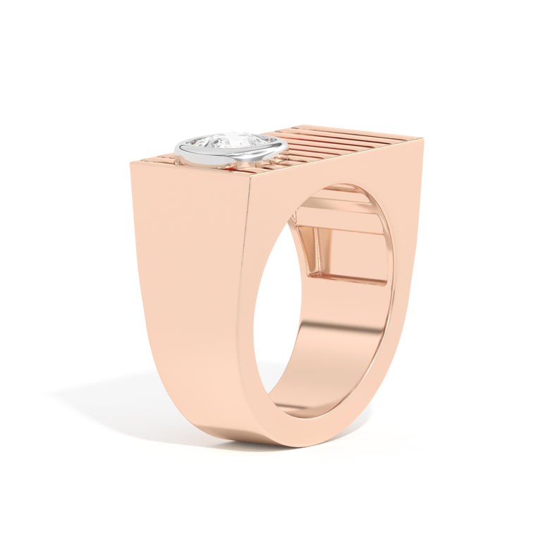 Shahla Karimi Scarpa Cushion D Ring Rose Gold