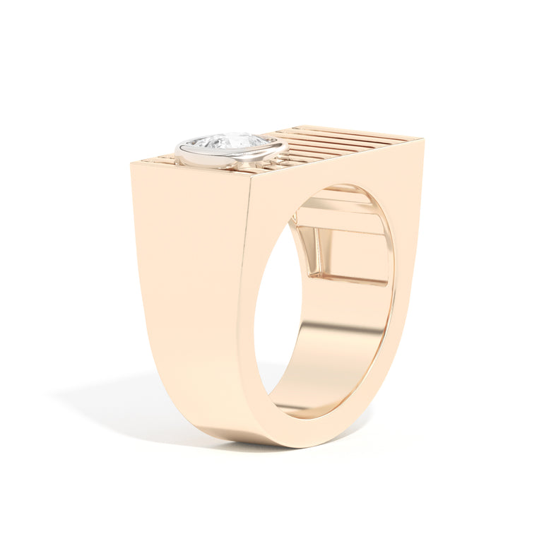 Shahla Karimi Scarpa Cushion D Ring Yellow Gold