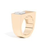 Shahla Karimi Scarpa Emerald D Ring 14K Yellow Gold