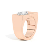 Shahla Karimi Scarpa Marquise D Ring 14K  Rose Gold