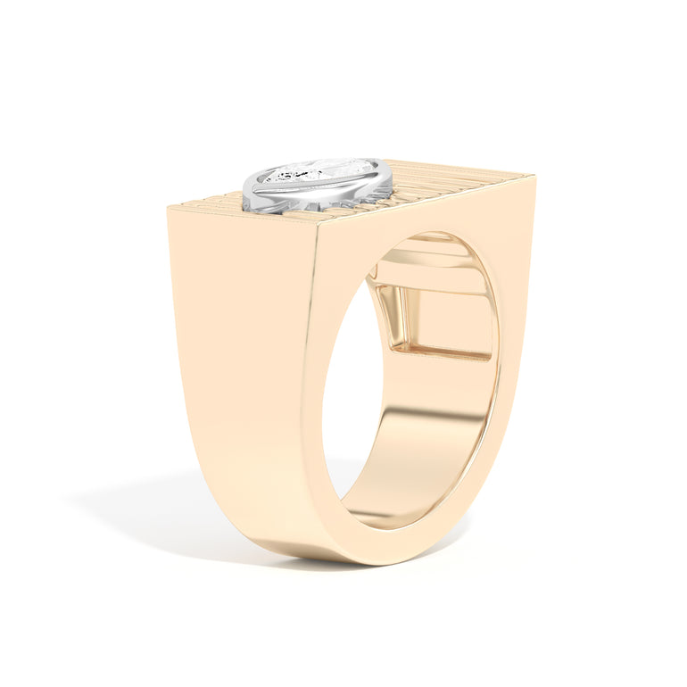 Shahla Karimi Scarpa Marquise D Ring 14K  Yellow Gold