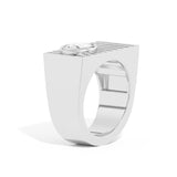 Shahla Karimi Scarpa Oval D Ring 14K  White Gold