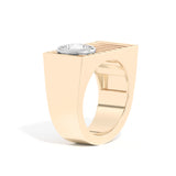 Shahla Karimi Scarpa Round D Ring 14K Yellow Gold