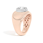 Shahla Karimi Scarpa Brilliant Double Bezel Bombe Ring 14K Rose Gold