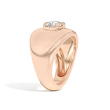 Shahla Karimi Ando Cushion Negative Space Bombe Ring 14K Rose Gold