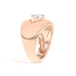 Shahla Karimi Ando Pear Negative Space Bombe Ring 14K Rose Gold