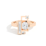 Shahla Karimi Scarpa Cushion Olivetti Frame Ring 14K Rose Gold