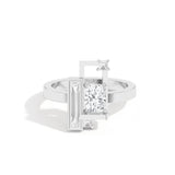 Shahla Karimi Scarpa Cushion Olivetti Frame Ring 14K White Gold