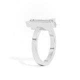 Shahla Karimi Scarpa Cushion Olivetti Frame Ring 14K White Gold