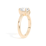 Shahla Karimi Ando Brilliant Sloping Semi-Bezel Ring 14K Yellow Gold