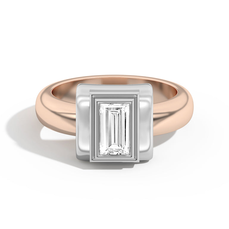 Shahla Karimi Ando Baguette Bezel Wrap Ring 14K Rose Gold