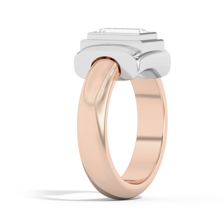 Shahla Karimi Ando Baguette Bezel Wrap Ring 14K Rose Gold