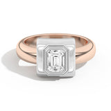 Shahla Karimi Ando Emerald Bezel Wrap Ring 14K Rose Gold