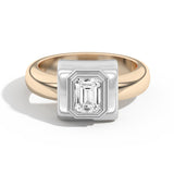 Shahla Karimi Ando Emerald Bezel Wrap Ring 14K Yellow Gold