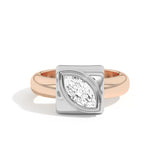Shahla Karimi Ando Marquise Bezel Wrap Ring 14K Rose Gold