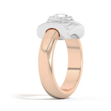 Shahla Karimi Ando Round Bezel Wrap Ring 14K Rose Gold
