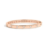 Shahla Karimi Jewelry Cast Iron Rivet Clasp Bangle 14K Rose Gold