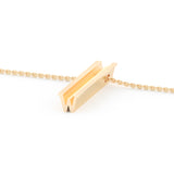 Beth X Shahla Shape W 14K Yellow Gold