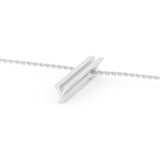 Beth X Shahla Shape Y 14K White Gold