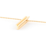 Beth X Shahla Shape Y 14K Yellow Gold