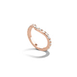 Shahla Karimi Asymmetrical Perfect Curved Demi Band 14K Rose Gold