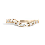Shahla Karimi Asymmetrical Perfect Curved Demi Band 14K Yellow Gold
