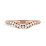 Shahla Karimi Curved Pave Band 14K Rose Gold