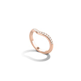 Shahla Karimi Curved Pave Band 14K Rose Gold
