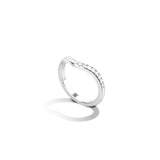 Shahla Karimi Curved Pave Band 14K White Gold