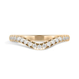 Shahla Karimi Curved Pave Band 14K Yellow Gold