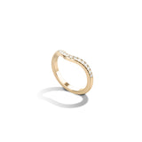 Shahla Karimi Curved Pave Band 14K Yellow Gold