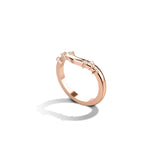 Shahla Karimi Gaudi Curved 2mm Band 14K Rose Gold