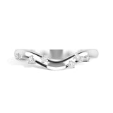 Shahla Karimi Gaudi Curved 2mm Band 14K White Gold
