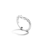 Shahla Karimi Gaudi Curved 2mm Band 14K White Gold